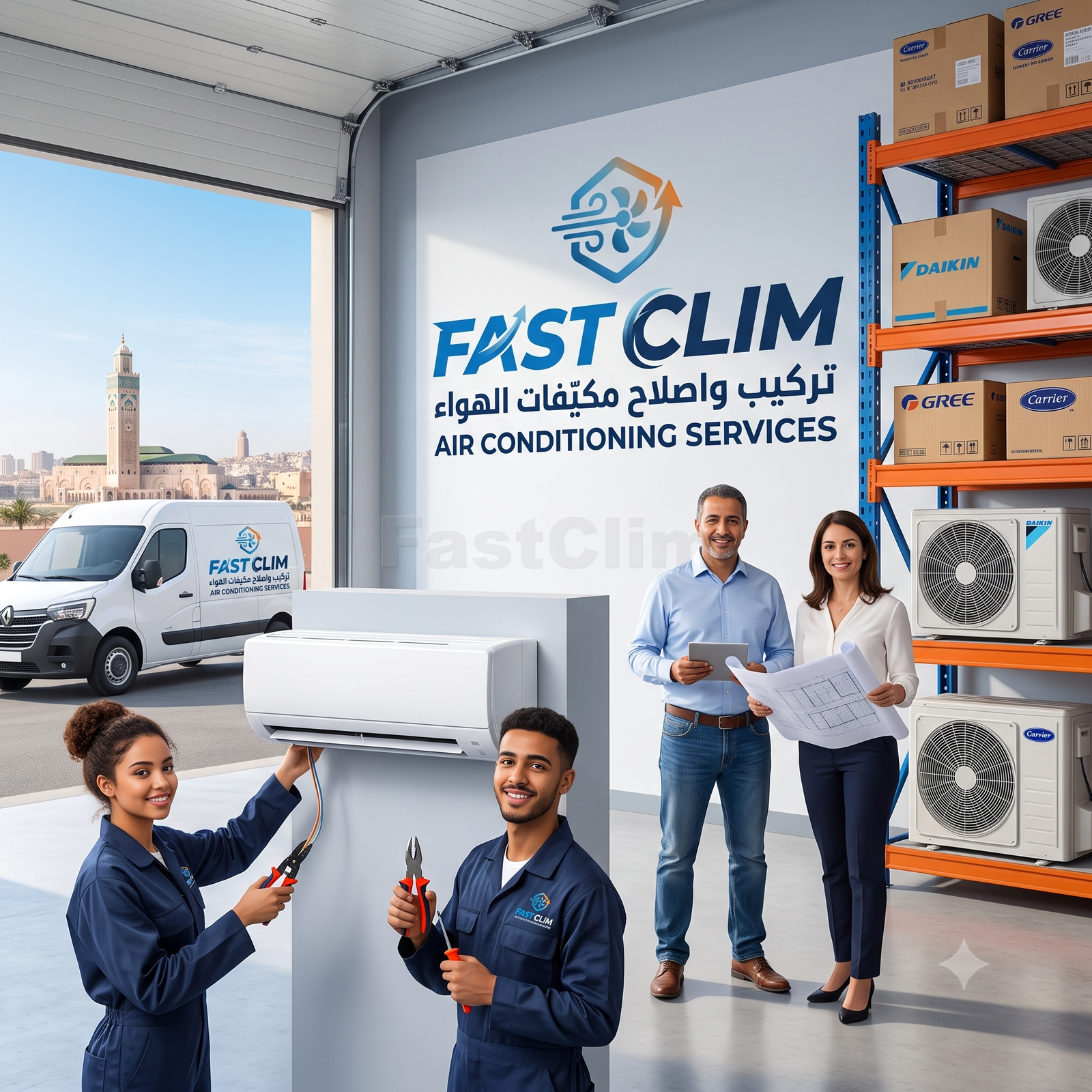Climatisation Gainable Centralisée Carrier 12000 BTU | Climatiseur Inverter Reversible